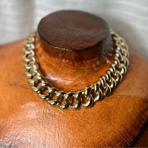 Chunky Mob Wife Estate Sale Jewelry Gold Chain Necklace Heavy Weight